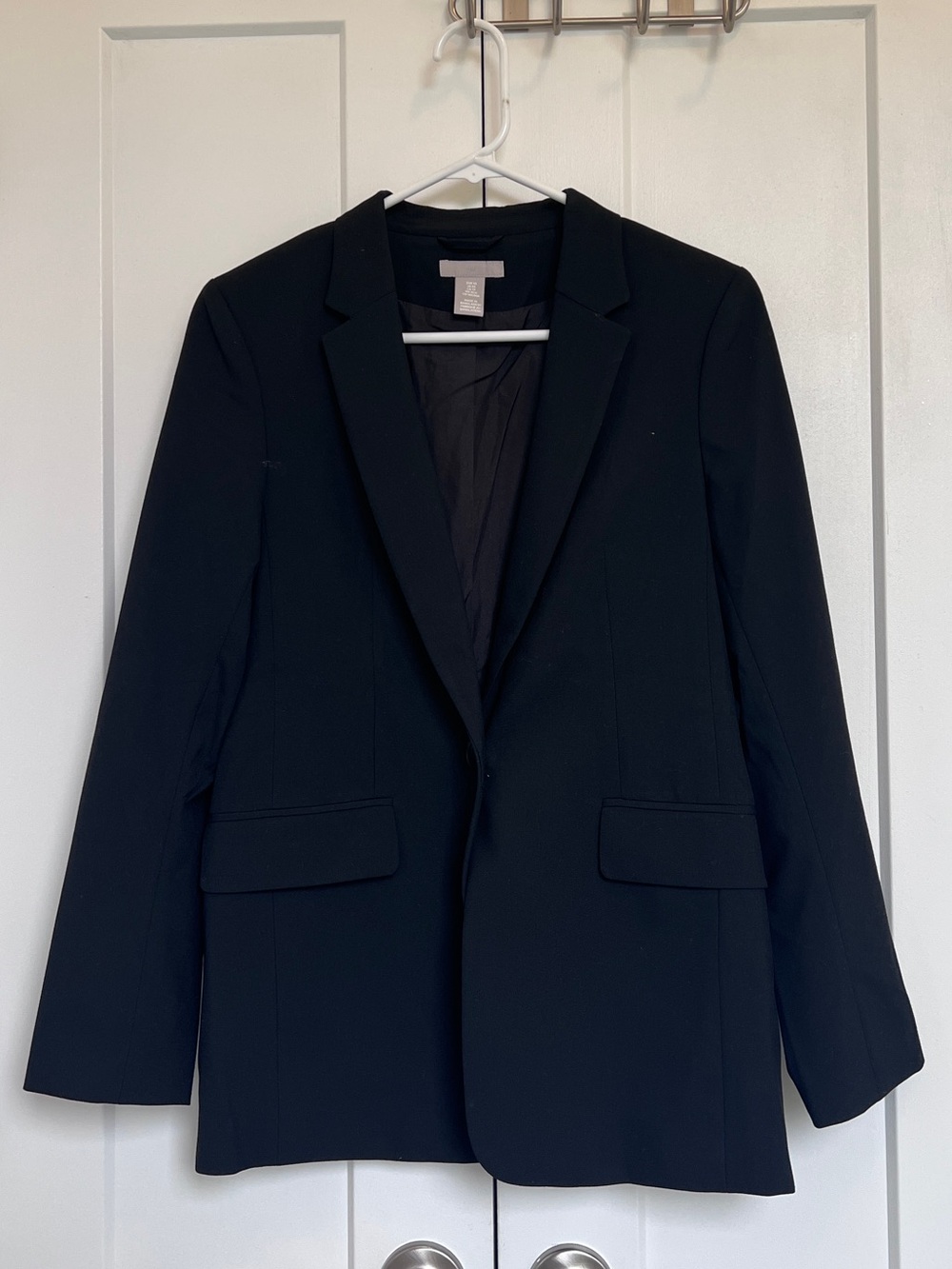 H&M Black Women's Single-Button Blazer